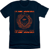 Tiger Stadium Navy Tee